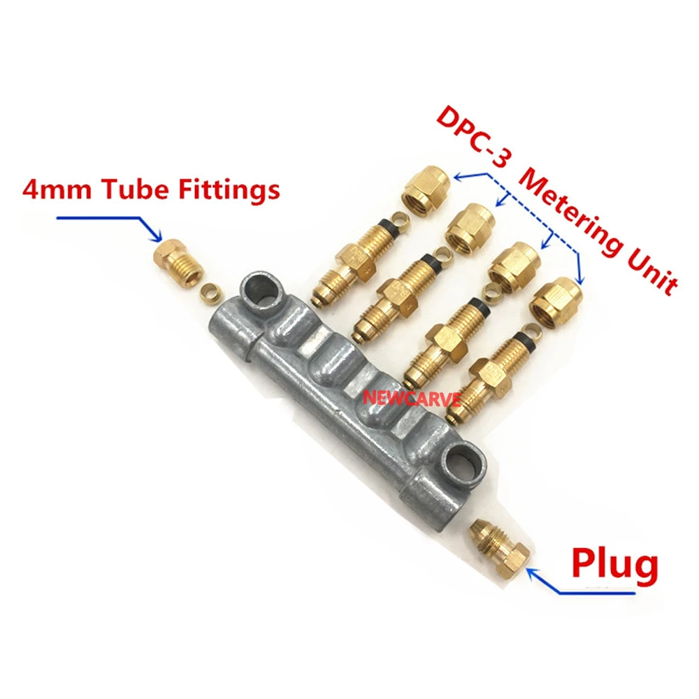 4mm Tube A Type Volume Adjustable Oil Distributor Separator Valve Divider NEWCARVE