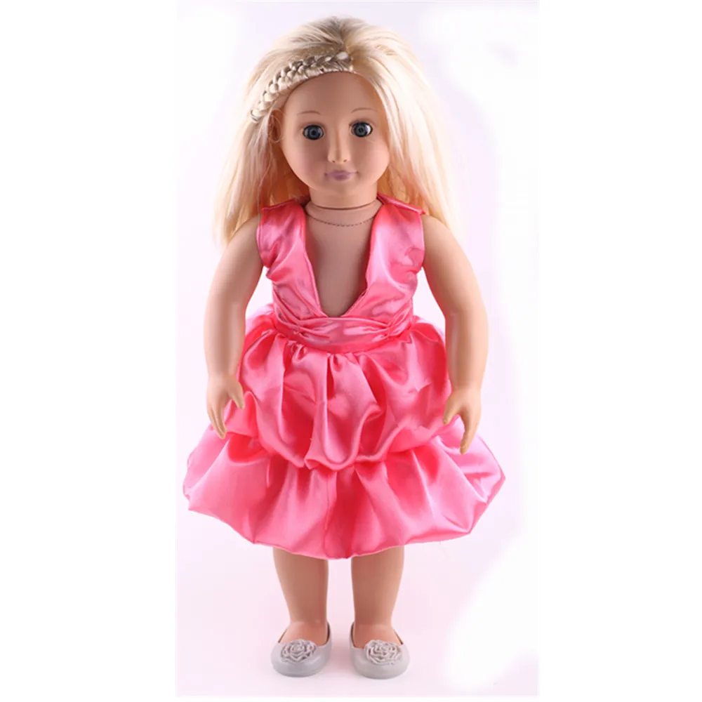 Ts kidsdollためのドレス結婚式のパーティードレス、18インチのアメリカの人形と43センチメートルリボーンベビードールリアル、最高のギフト