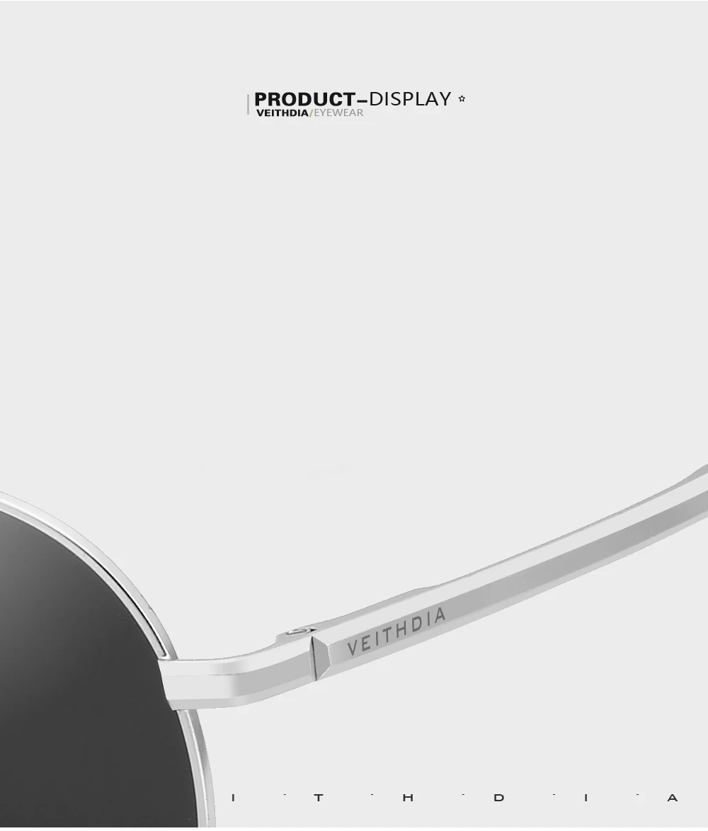 VEITHDIA Marke männer Sonnenbrille Vintage Polarisierte UV400 Objektiv Outdoor Klassische Frauen Sonnenbrille Fahren Brillen Für Männliche 2482 – Detail 15