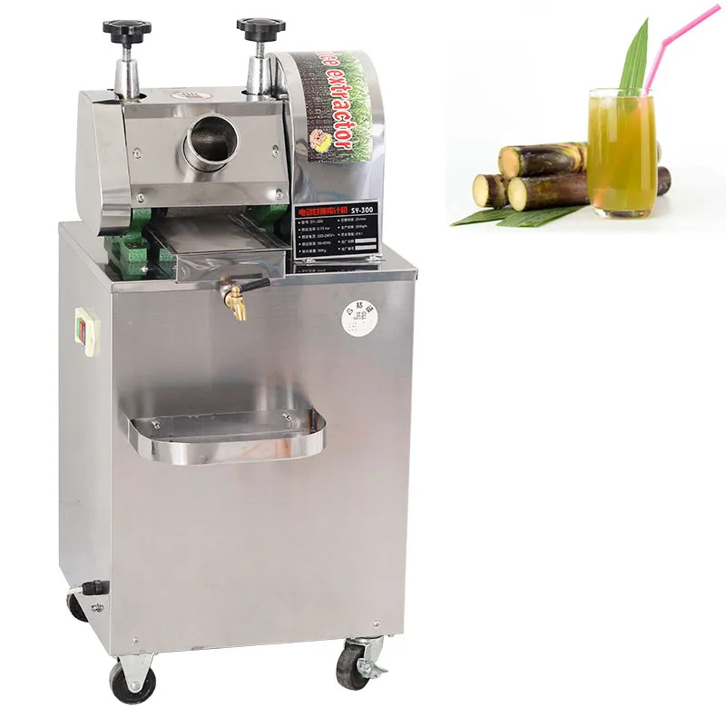 

750W Commercial Sugarcane Juice Machine Automatic Desktop Electric Stainless Steel Sugarcane Juicer Press Juicer Extractor 220V