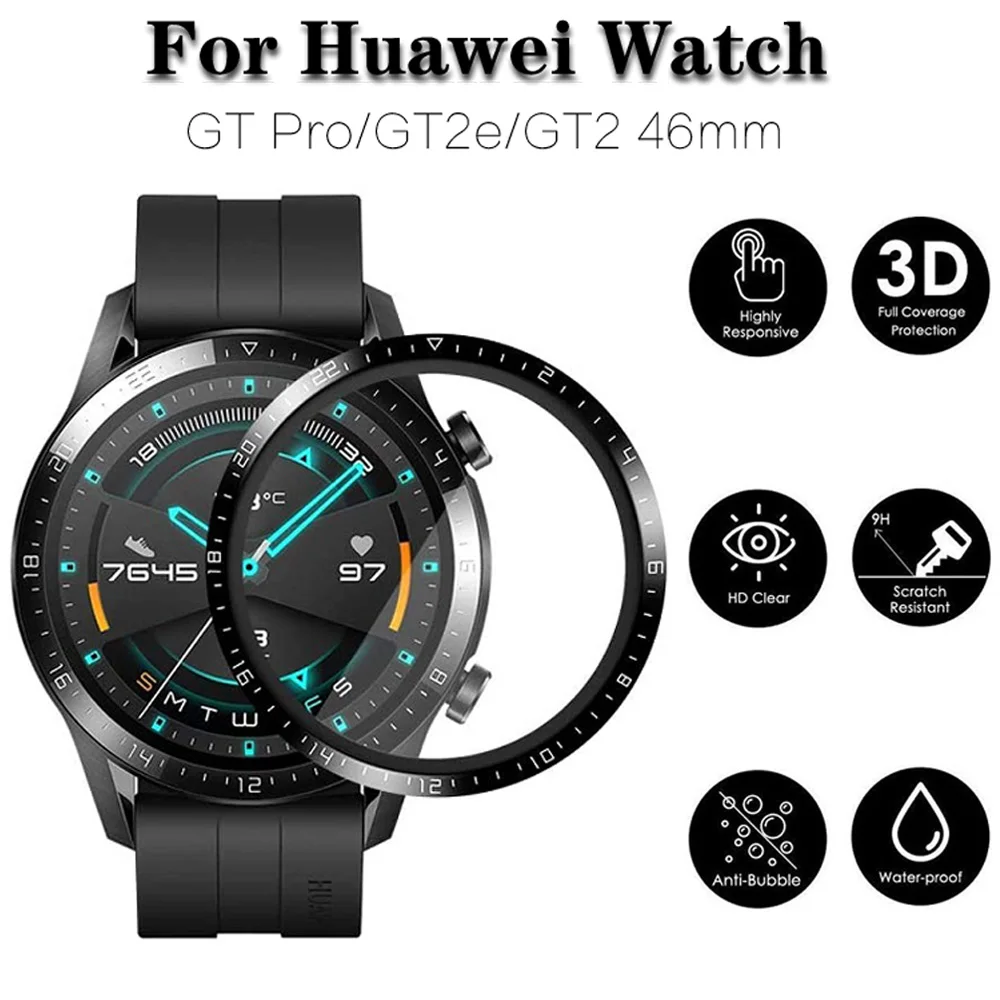 For Huawei Watch GT 3 46mm 42mm GT 2 Pro GT2 GT2e Screen Protector Film 3D Curved Smart Watch Full Protective Cover Soft Film