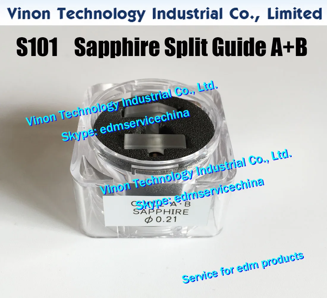 d=0.205mm Sapphire Split Wire Guide A+B S101 3081482 edm Upper Guide AB Set 0.205mm 0205103 for AQ,A,EPOC,AQ537,AQ325 wire-cut