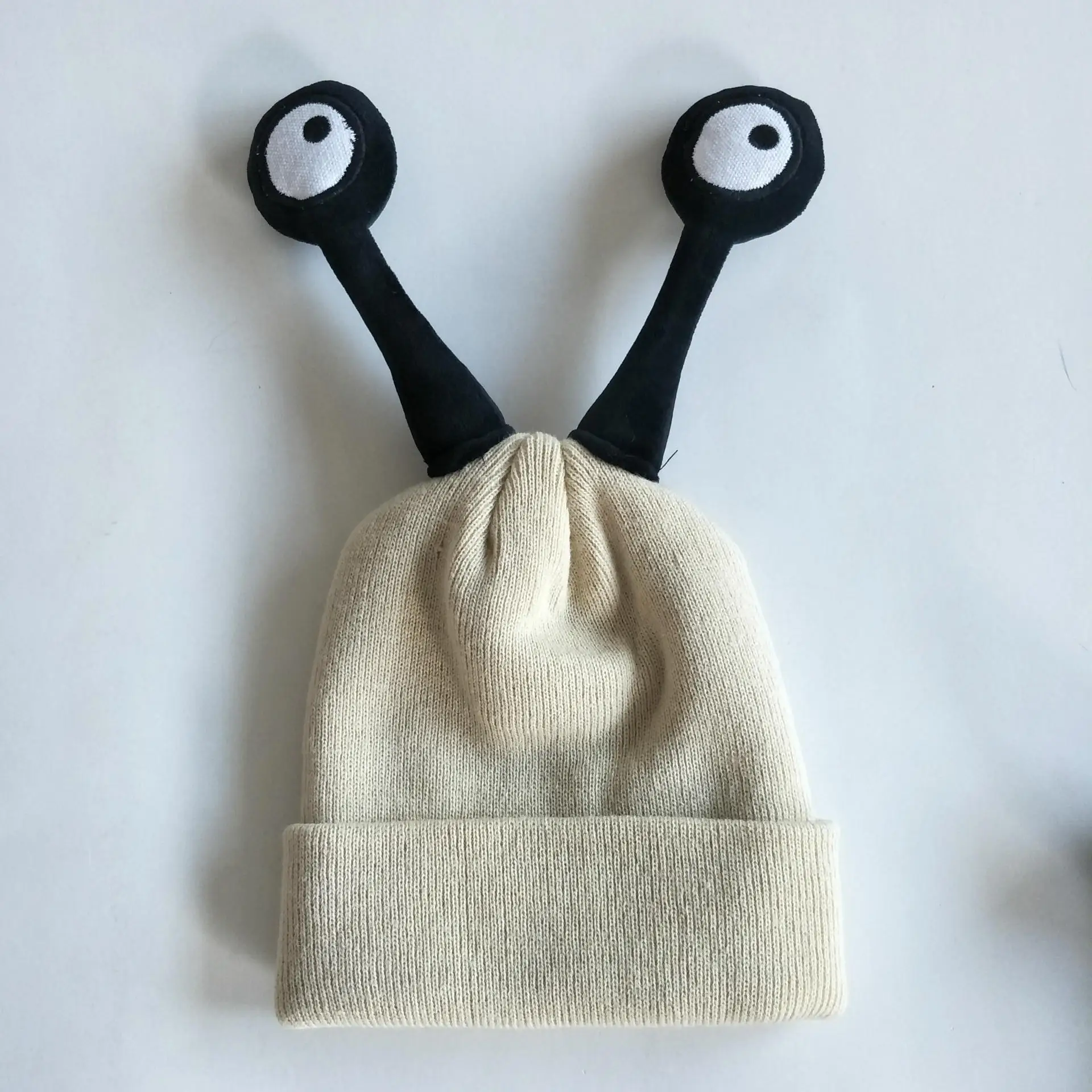 2020 Children\'s Knitted Hat No Brim Urinal Hat Cute Men and Women Baby Cartoon Warm Hedging Hat Snail Cartoon Baby Hat Wool Cap