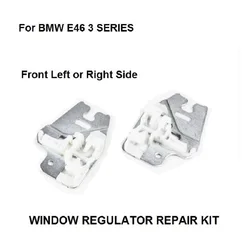 CAR STYLING PARTS FOR BMW E46 3 SETIES WINDOW REGULATOR REPAIR CLIPS with METAL SLIDER FRONT RIGHT or LEFT 98-13