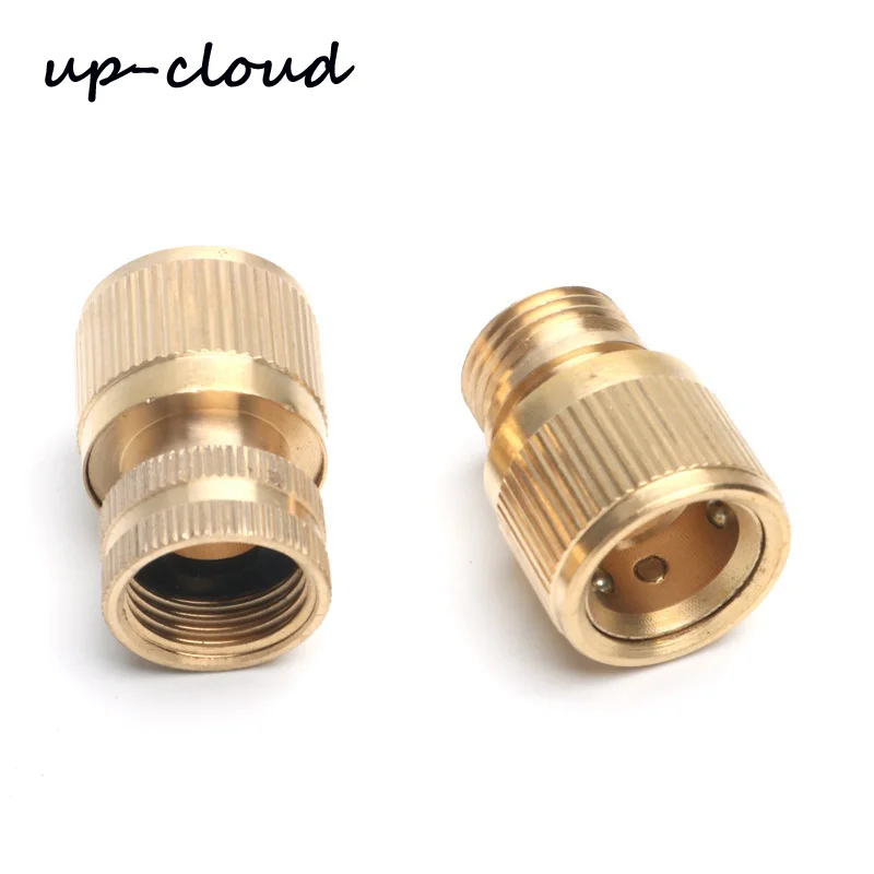 

1pc Pure copper 1/2" thread garden quick connector water gun adapter washing machine faucet fittings