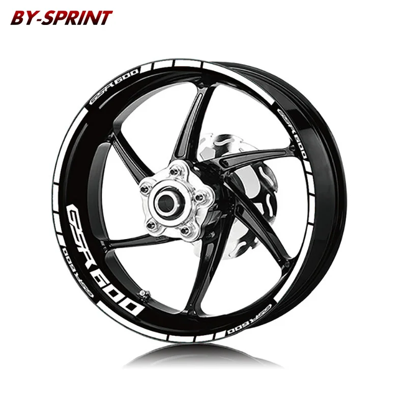 GSR600 Motorcycle Wheel Rim Stickers Tire Reflective Waterproof Stripes Front Rear Decal Stickers For GSR 600 gsr600