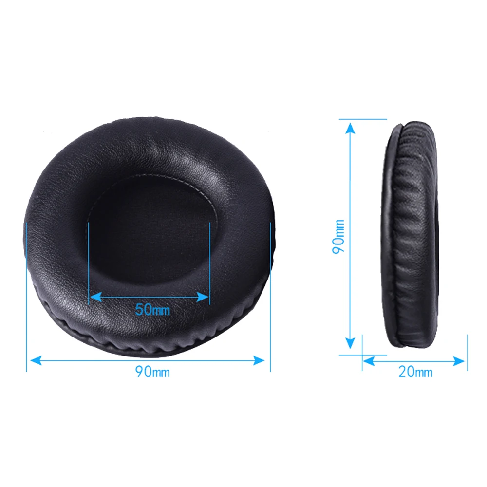 Replacement Ear Pads Soft Protein Leather Memory Sponge Cushions Earpads for Razer Kraken 2015 7.1 USB Wired Over-Ear Headphones