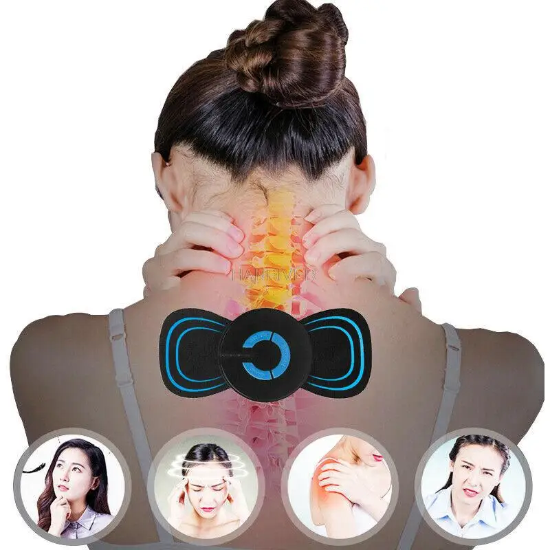 

Portable Modes Electric Cervical Spine Mini Massage Patch Vibration Muscle Relaxation Shoulder Neck Massager
