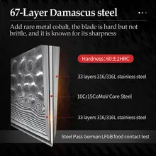 VG10 Damascus Steel Kitchen Knife Set 5 Pieces #4