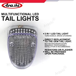 Arashi LED Integrated Tail Light For YAMAHA Road Star 1999 2000 2001 2002 2003 Brake Light Turn Signal Light Taillight