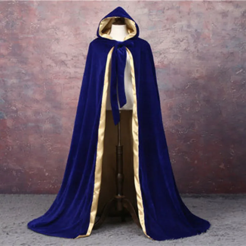 Elegant Pageant Fluwelen Mantel Luxe Europa Stijl Robe Middeleeuwse Cape Shawl Party Queen Prinses Bruiloft Sjaal Mantel