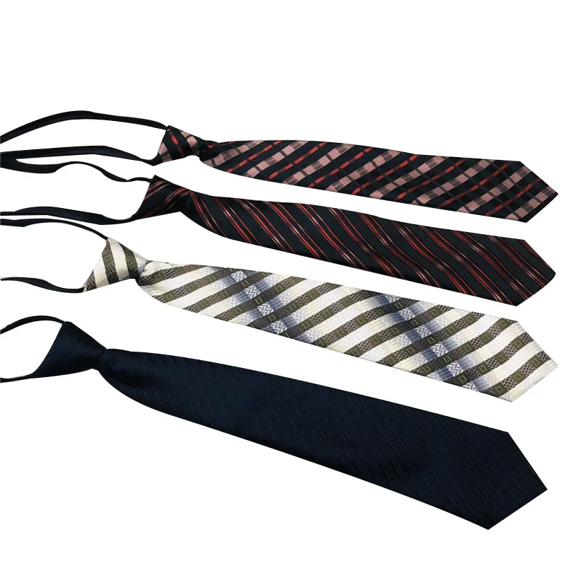 College Striped Skinny Lazy Ties Casual Striped Necktie Suits Uniform Boys Girls Ties Slim Necktie Gravatas Simple Student Tie