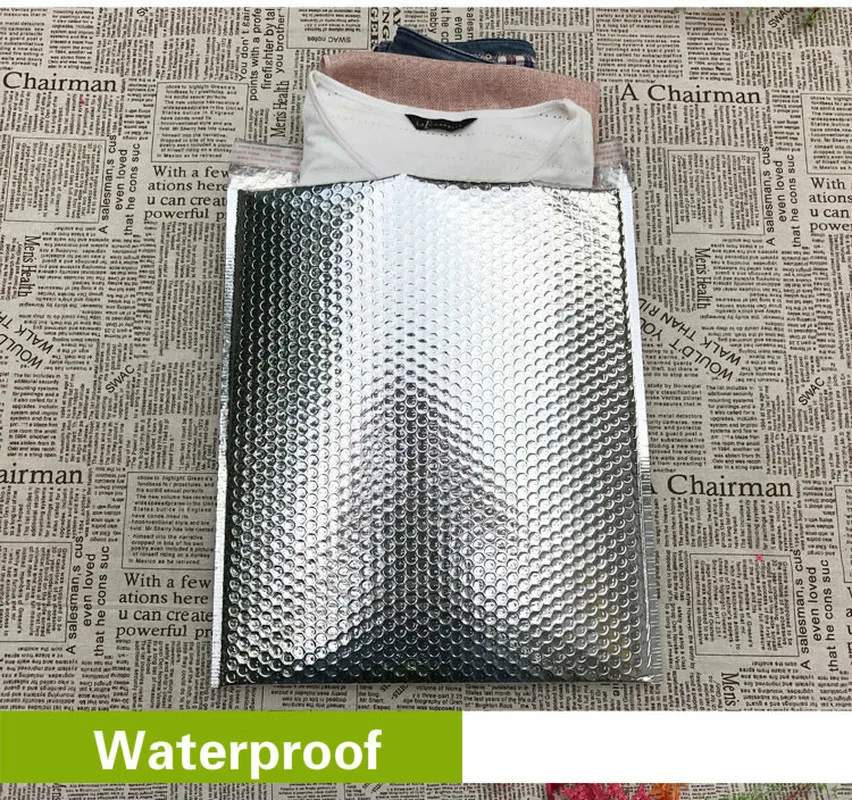 

50PC Bubble Buffer Courier Self Adhesive Seal Bags PE Waterproof Plastic Cellophane Bags Gifts Bag Candy Pouch Jewelry Packaging