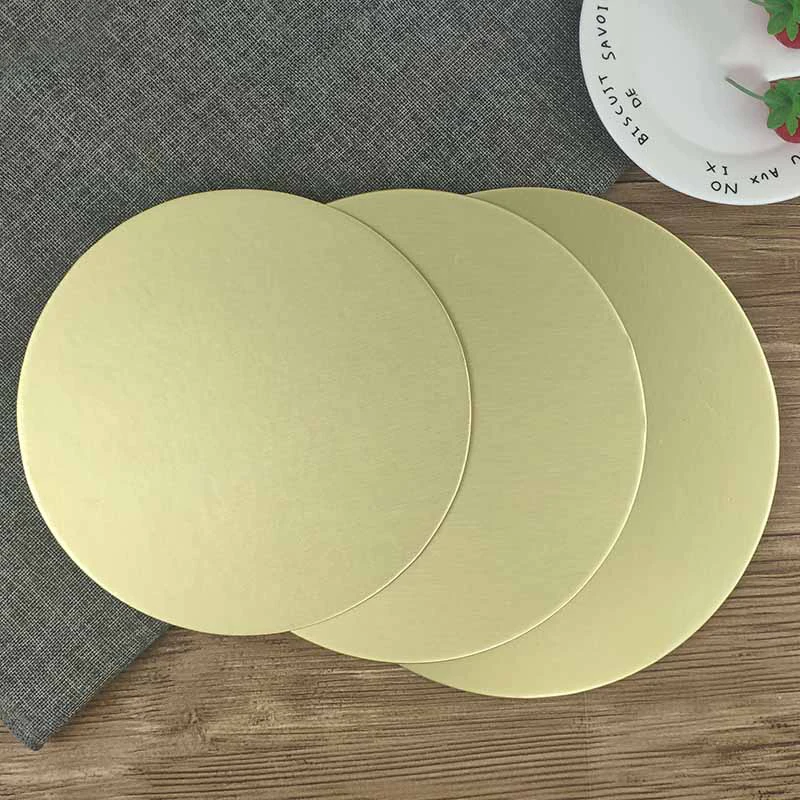 SHENHONG Golden 10-40CM Disposable Cake Circle Base Boards Round Coated Cakeboard Cake Plate Decorations Pastries Displays Tray view 5