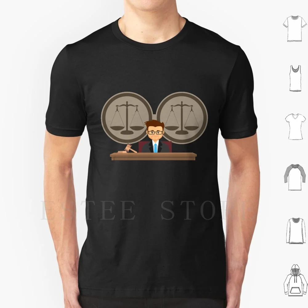 Judge Law Right T Shirt Print Cotton Judge Law Judicial Decision Dish Judgment Punishment Civil Right Strafrecht Law Student To