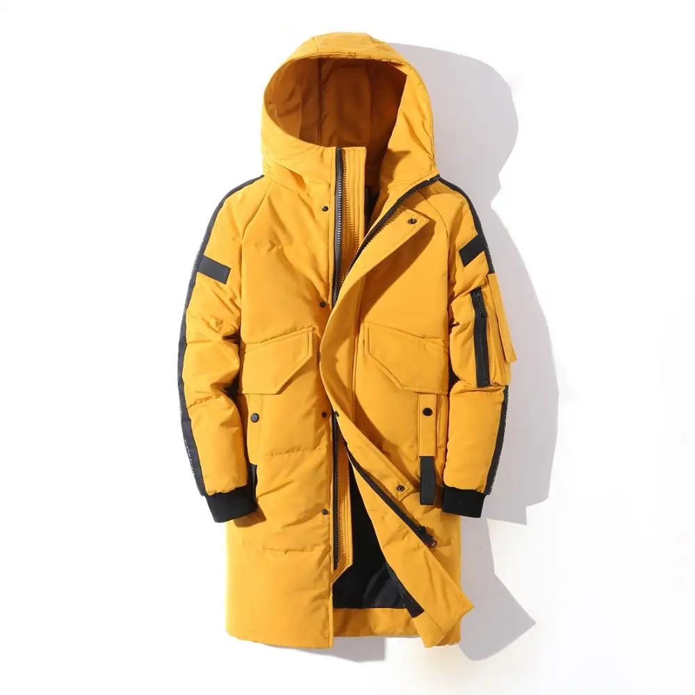 Nice Teens Pop Winter Men's Down Jacket Stylish Male Down Coat Thick Warm Man Clothing Brand Men's Apparel Warm Parka