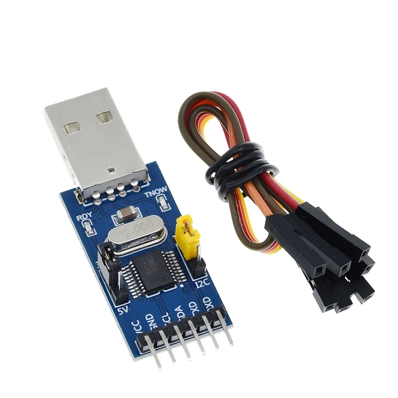 TZT 1/2/5 Stück CH341T 2-in-1 Modul 3,3V 5V USB zu I2C IIC UART USB zu TTL Einzelchip-Serieller Port-Downloader – Detail 3