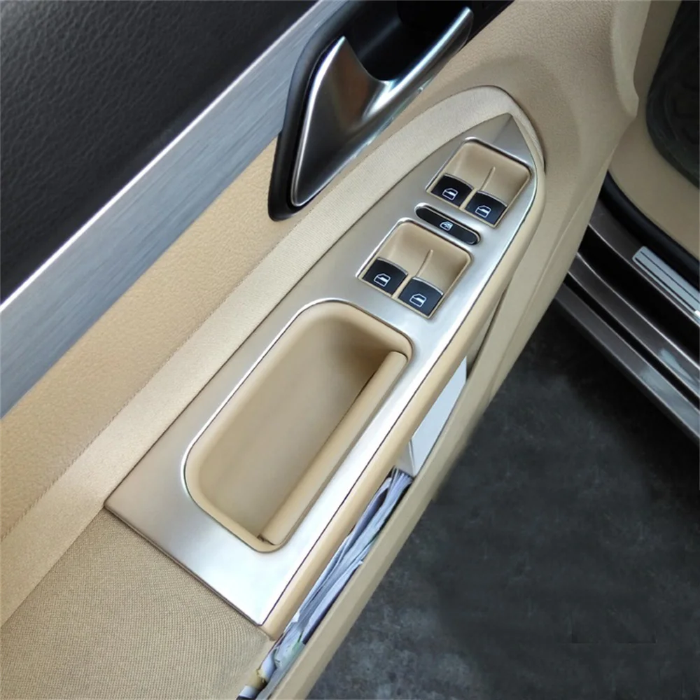 Fit For Volkswagen Touran 2005-2015 Car Styling Gear Panel Water Cup Holder Air Vent Window Lift Trim Decoration Frame Sticker
