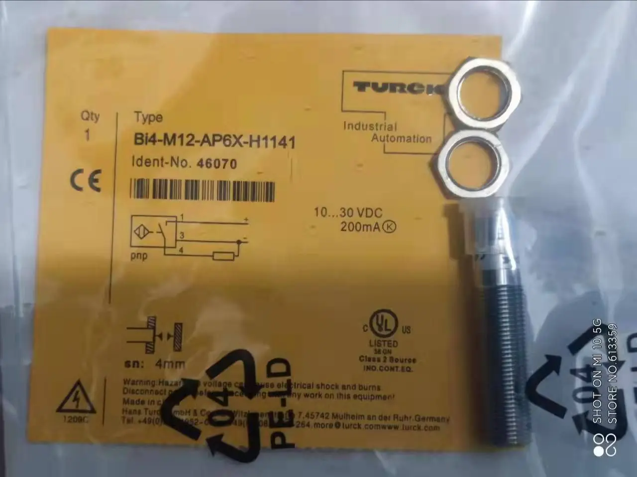 BI4-M12-AP6X-H1141 BI4-M12-AN6X-H1141 Turck جديد مستشعر القرب عالية الجودة
