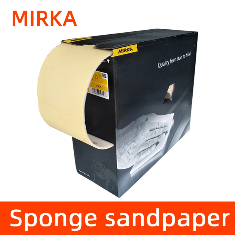 MIRKA Sponge Sandpaper Golden Dry Grinding Hand Torn Sand Skin Car Putty Hardware Derusting Antique Polishing