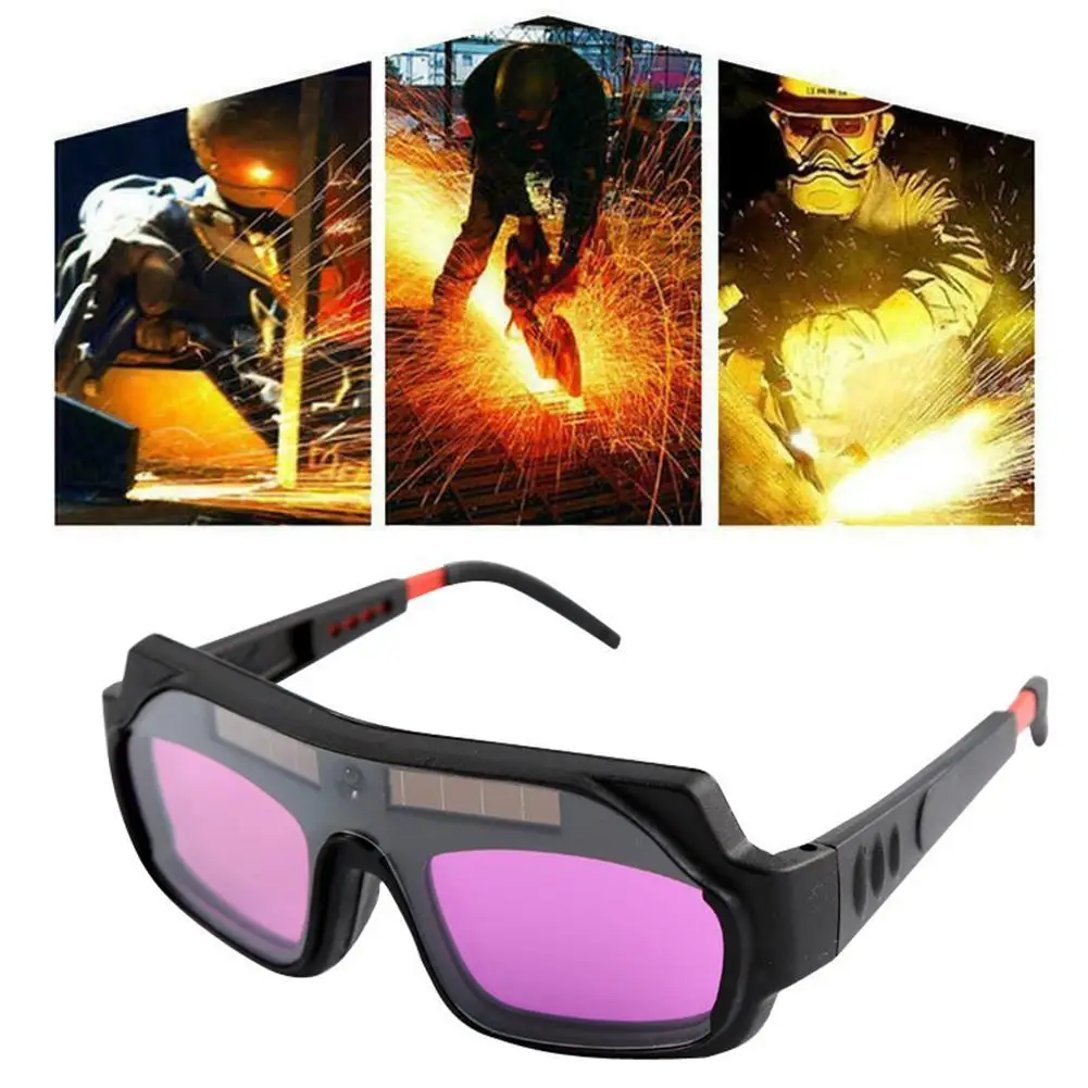 Automatic Darkening Dimming Welding Glasses Anti-glare Argon Arc Welding Glasses Welder Eye Protection Goggles Tools