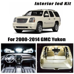 For 2000-2013 2014 GMC Yukon White car accessories Canbus Error Free LED Interior Light Reading Light Kit Map Dome License Lamp
