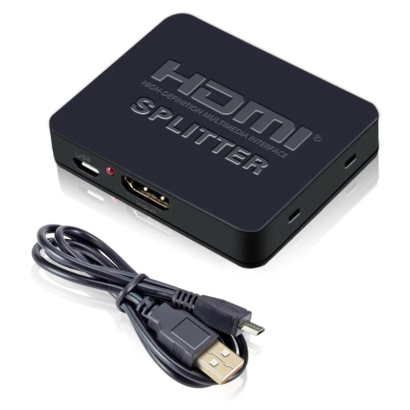 

Full HD 1080P 4K HDMI Splitter Converter 1 in 2 Out HDMI Switch Switcher 1X2 Split 1 in 2 Out Amplifier Dual Display for DVD PS3