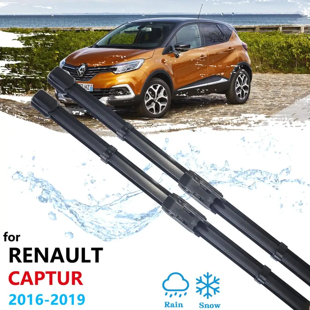 Car Wiper Blade  for Renault Captur 2016~2019 Samsung QM3 Front Window Windscreen Windshield Wipers Car Accessories 2017 2018