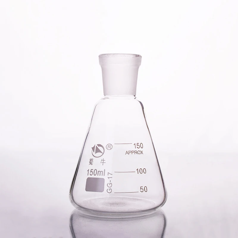 50-10000ml Glass Erlenmeyer Flask Conical Bottle, 24/29 Joint, Lab Chemistry Glassware Supplies