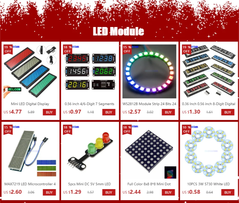 10-Segment-LED-Leistenanzeige, 5-Segment-Rot-LED, 4-Farben-LED-Batteriekapazitätsmodul - Rot, Gelb, Grün, Blau für Elektronik – Detail 3
