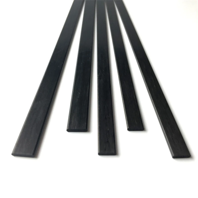 4 Stks/partij Carbon Fiber Strip 1X3 1X4 1X5 1X6 0.5X3 0.5X10 0.6X5 0.8X3Mm Licht Gewicht Voor Rc Quadcopter Multicopter Lengte 500Mm