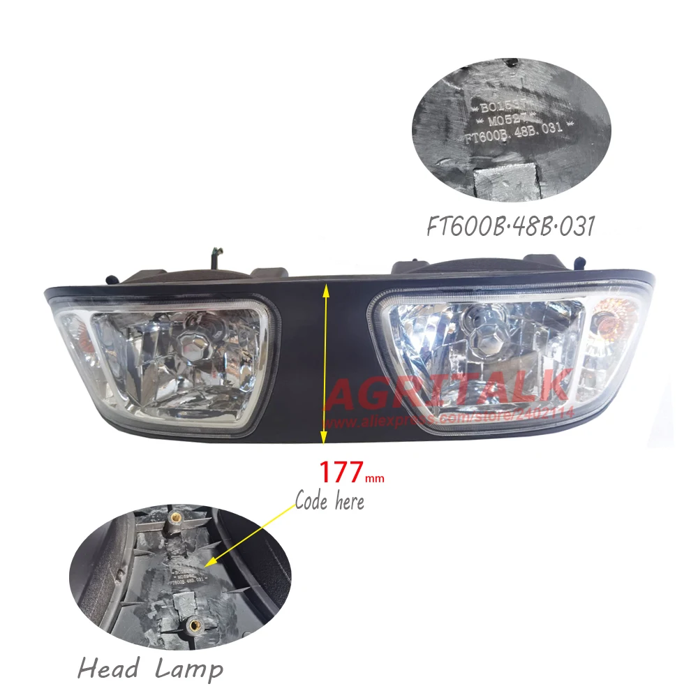 

FT600B.48B.031 / FT65.48.310, head lamp for Lovol tractor