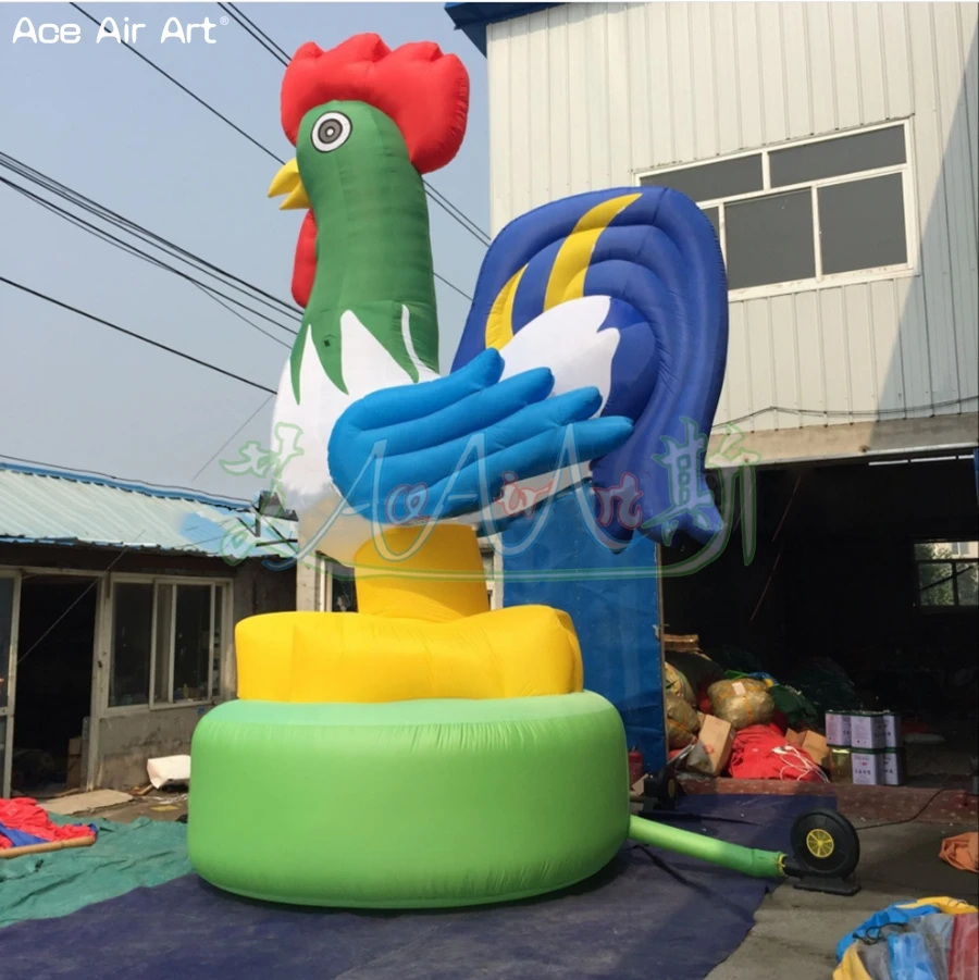 2022 Attractive Inflatable Mascot Replica,Inflatable Chicken With Free Air Blower For Outdoor Decorations Promotion Events