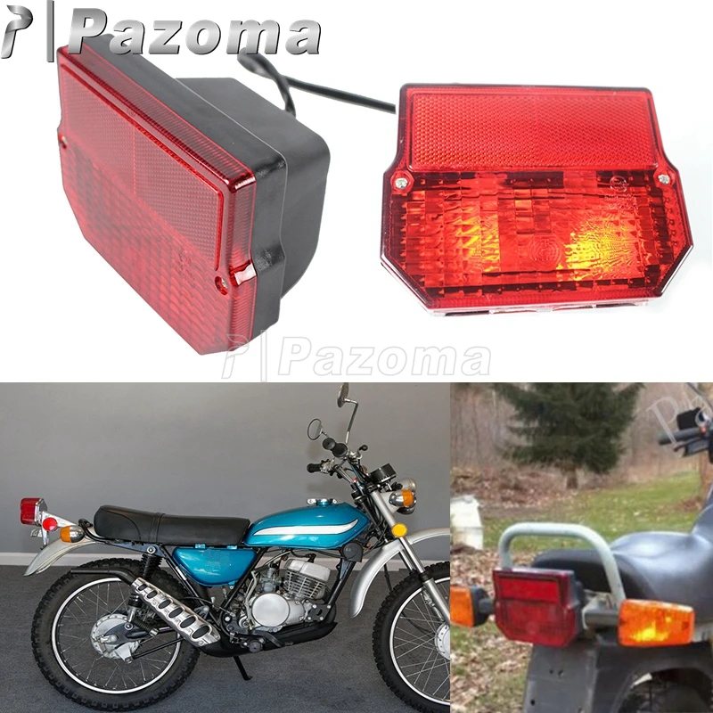 Dla Simson SR50 S51 E15 motocykl Taillight zintegrowane oświetlenie tablicy rejestracyjnej światło tylne dla SUZUKI TS MZ ETZ 125 150 250 251301