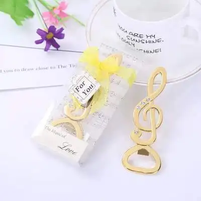 

Musical note with diamond beer bottle opener wedding gift manufacturers wholesale bottle opener creative gifts