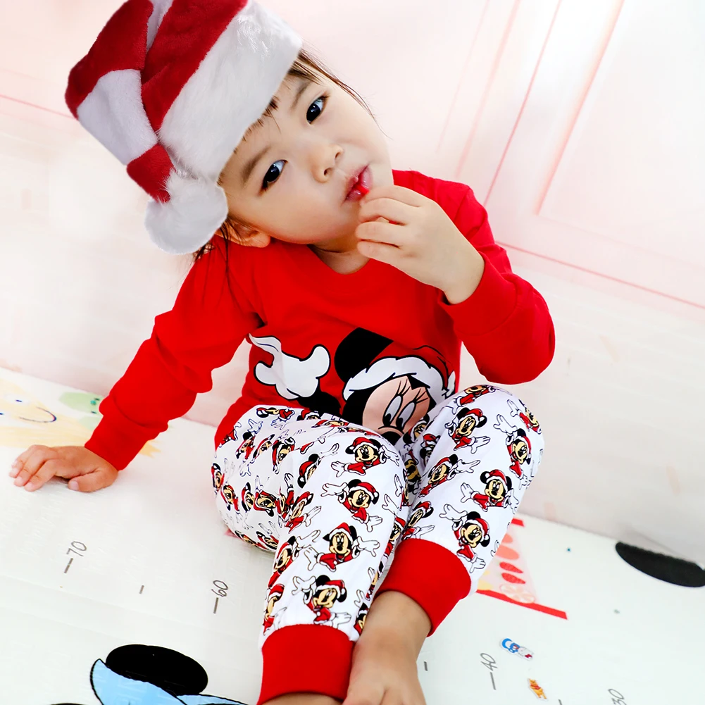 بيجامة ميكي للأولاد بيجامة ميني للأطفال أطقم بيجامات للهالوين وأعياد الميلاد ملابس نوم للأطفال الصغار ملابس نوم قطنية للأطفال