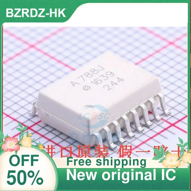 5PCS HCPL-788J  A788J SOP-16  New original IC