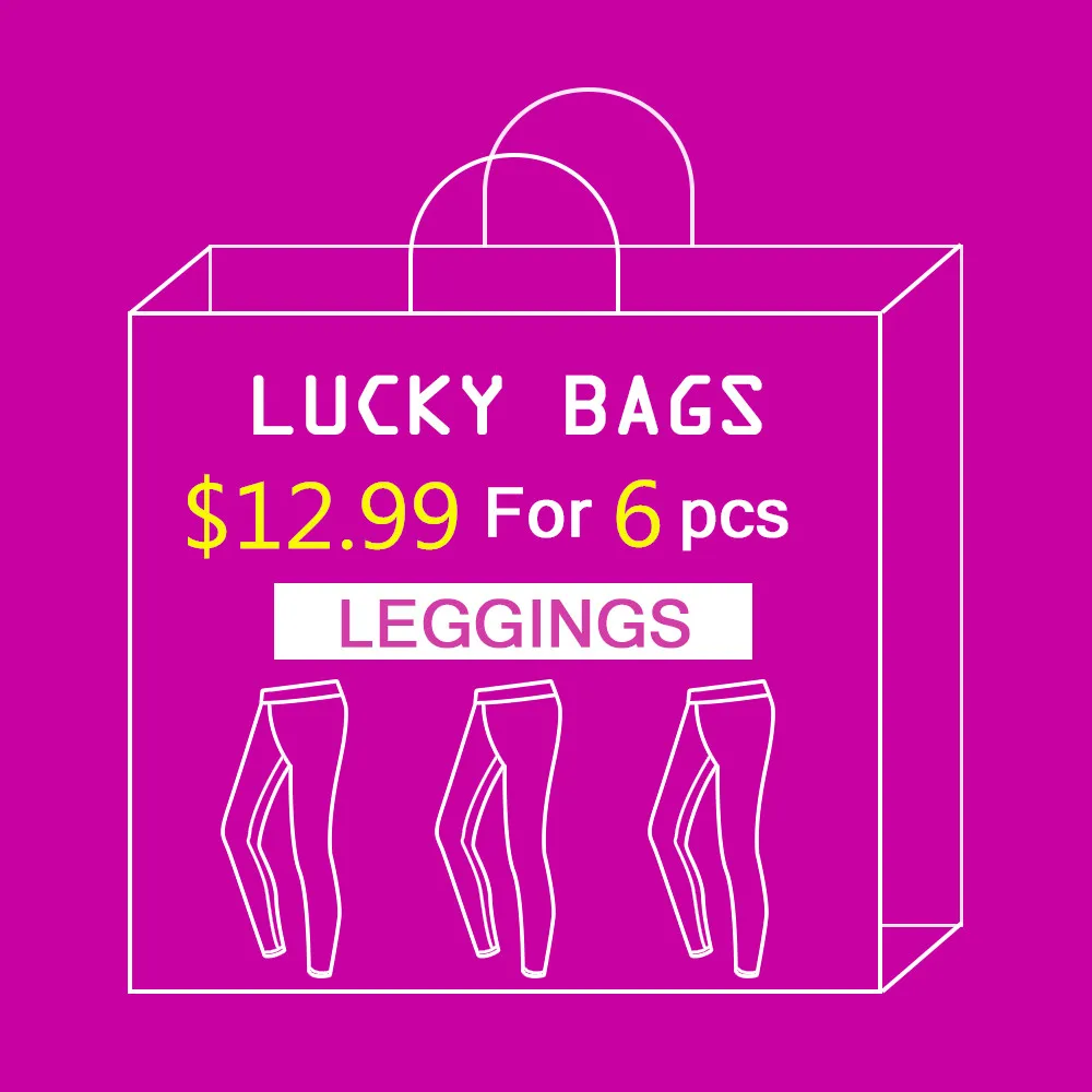 

Женские леггинсы с принтом FCCEXIO, 6 шт., эластичные штаны для фитнеса с высокой талией, счастливые сумки, подарок на Рождество, рандомная отправка