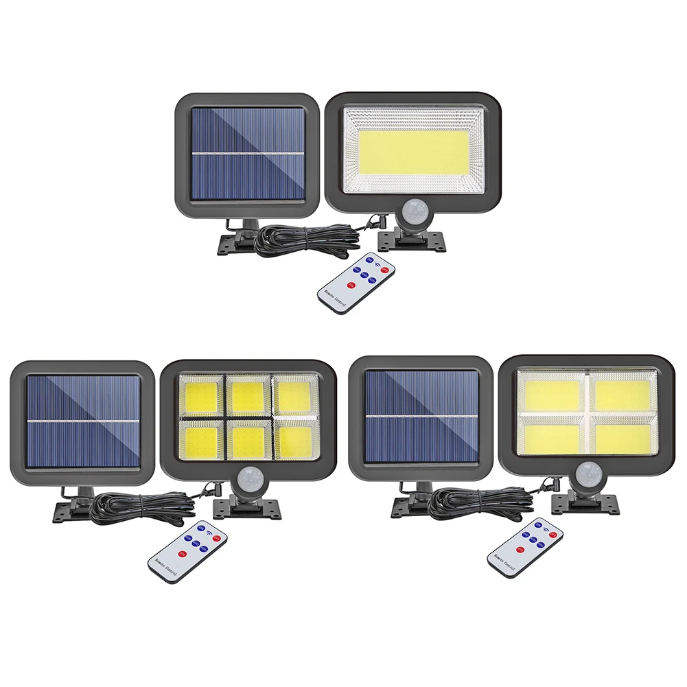 Ip65 led solar luz de parede solar luz de poste de amarração led luz de parede solar controle remoto sensor de movimento humano lâmpada do jardim ao ar livre