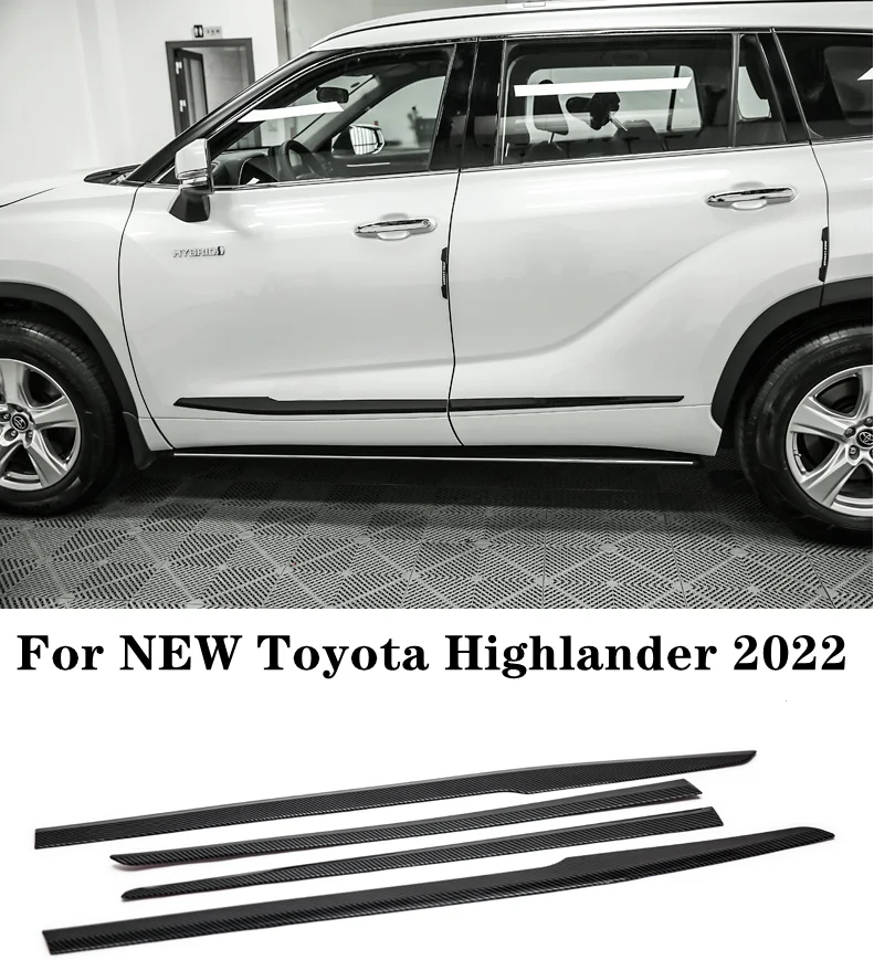 

For NEW Toyota Highlander 2021 2022 2023 Chrome People Modified Body Trim Dedicated Exterior trim Upgraded sport edition