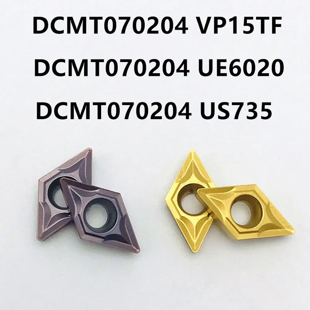 DCMT070204คาร์ไบด์แทรก DCMT11T304 DCMT11T308ภายในเครื่องมือกลึงโลหะเครื่องมือกลึงเครื่องมือ CNC คาร์ไบด์แทรกคาร์ไบด์ dcmt