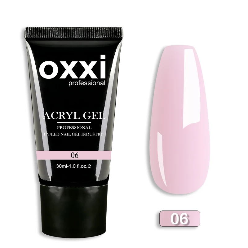 OXXI 30ml Acryl-Gel Semi-permanentes Poly-Nagelgel Maniküre Schnelles Einfaches Gel zur Verlängerung UV LED Aufbaugel Acryl-Gellack Neu