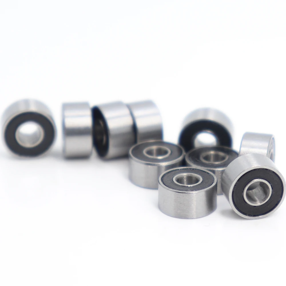 

693RS Bearing ABEC-3 ( 10 PCS ) 3*8*4 mm ABEC-3 Hobby Electric RC Car Truck 693 RS 2RS Ball Bearings 693-2RS Black Sealed