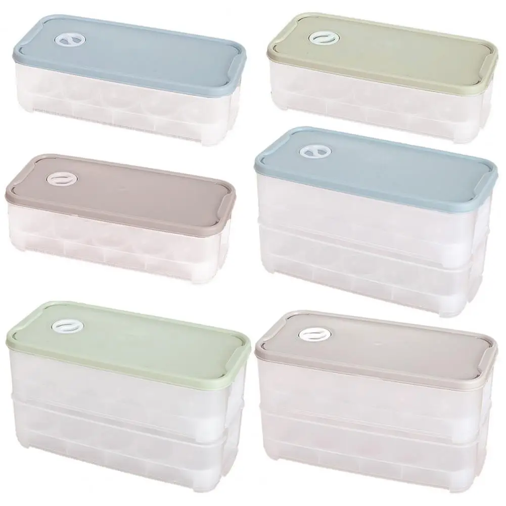 10/20Grids Egg Holder Food Storage Container Refrigerator Egg Storage Box Egg Plastic Dispenser Airtight Fresh Preservation Tool