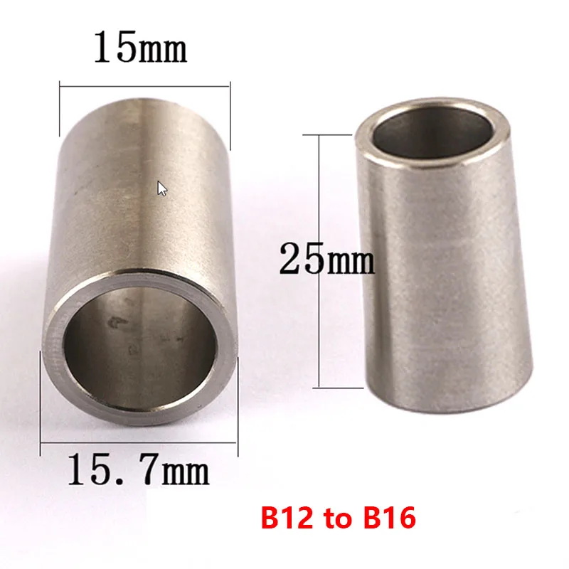 1pcs B12 TO B16 B10 TO B12 แขนเจาะ Chuck Transfer B10 B12 B12 B16 การแปลงเจาะบิตเปลี่ยนแขน