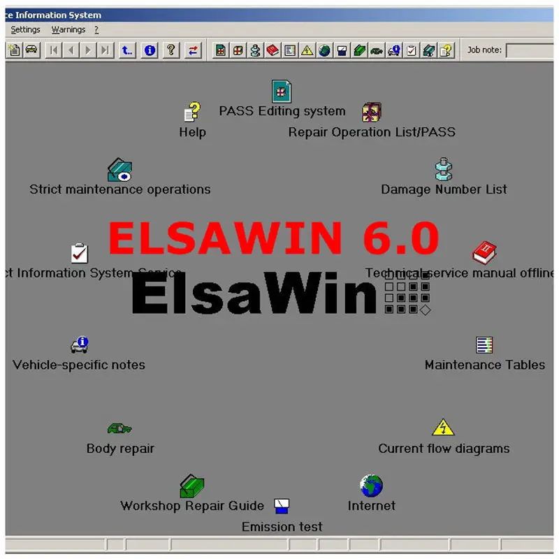 Newest ELSAWIN 6.0 Cars Trucks Diagnostic Tool ELSA WIN V6.0 Auto Repair Software 5 Languages Support All WINDOWS