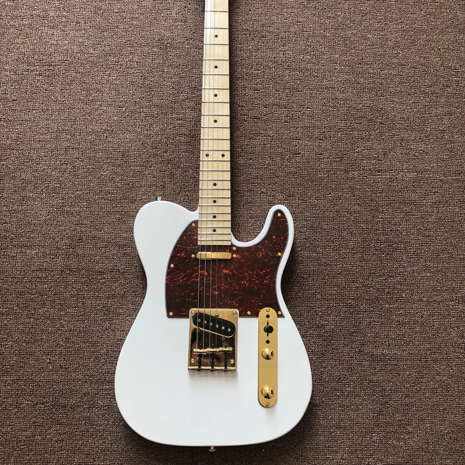 High Quality Electric Guitar,Maple Fingerboard,Gold Hardware,Tortoise Shell Pickguard,Free Shipping