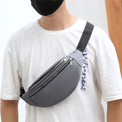 Riñonera de estilo coreano para hombre, bolsa de pecho impermeable para deportes al aire libre, bandolera de plátano