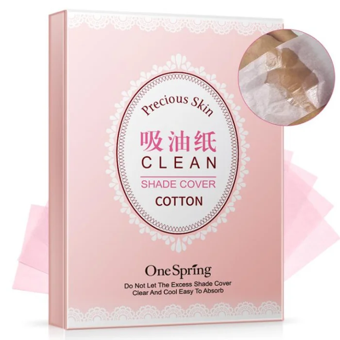 100pcs Refreshing Oil Absorbing Tissues Face Oil Blotting Paper Makeup Absorbing Sheets Easy Carry Film