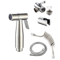 Hand protable Toilet bidet Sprayer Gun holder Stainless Steel Handheld Bidet Faucet home Bathroom Shower Head hose Self Cleaning